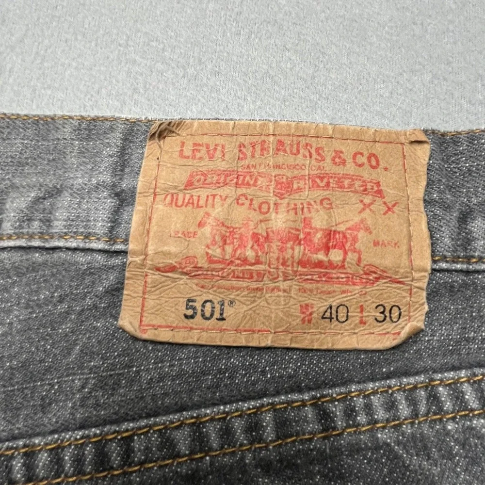Vintage Levis 501 xx lot Gray Denim Jeans Made in USA 40x30( fit 40x26)Faded 90s